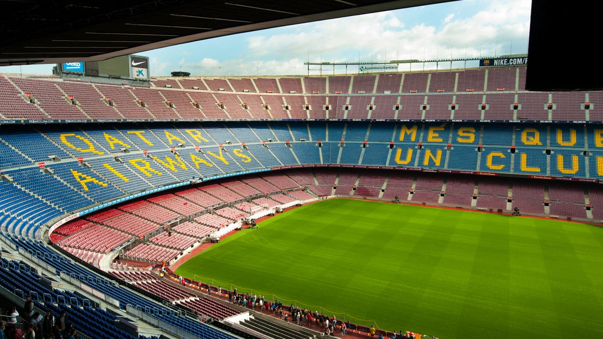 Vue d’archive du Camp Nou à Barcelone, stade du Clásico du 25 octobre 2026